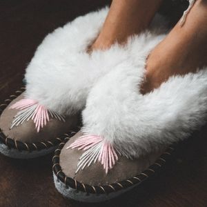 New SHEEPERS sheepskin slipers as seen on ETSY!